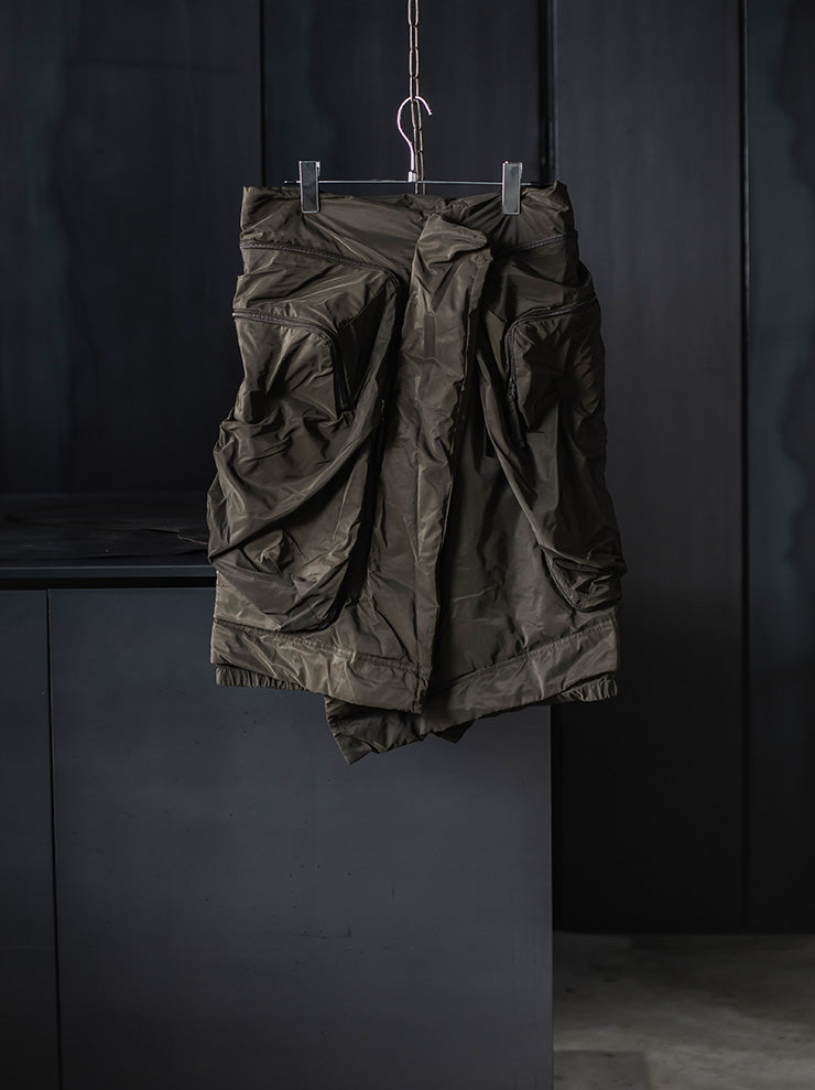 RUNDHOLZ DIP<br> WOMENS down skirt / KHAKI