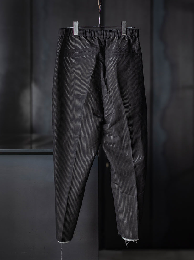 individual sentiments<br />UNISEX レイヤードイージーパンツ / BLACK