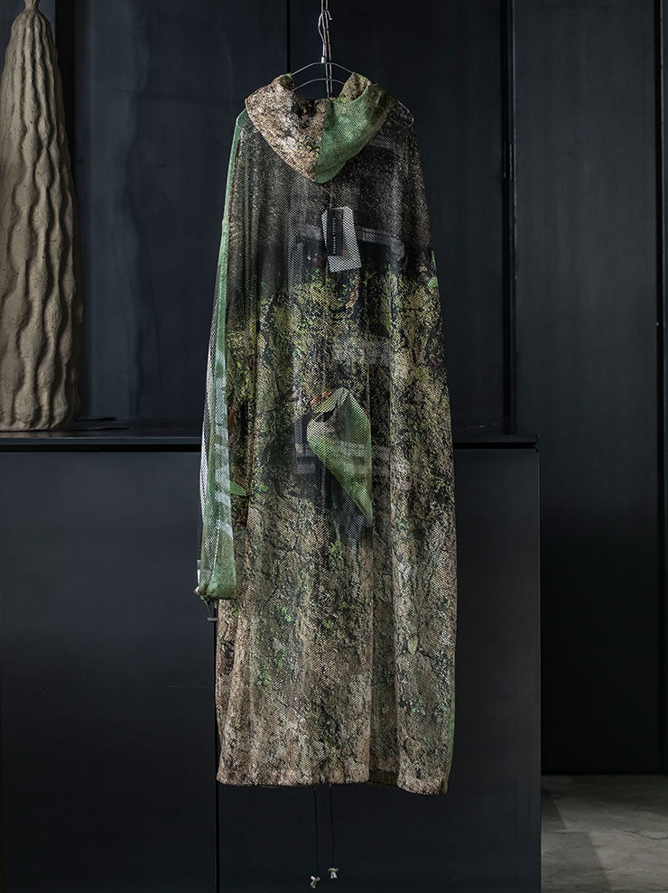 BARBARA BOLOGNA<br> WOMENS PRINTED MESH COAT