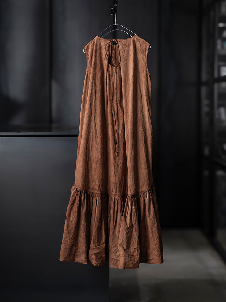 KINYAN LAM<br>WOMENS ナチュラルダイバルーンドレス / BROWN