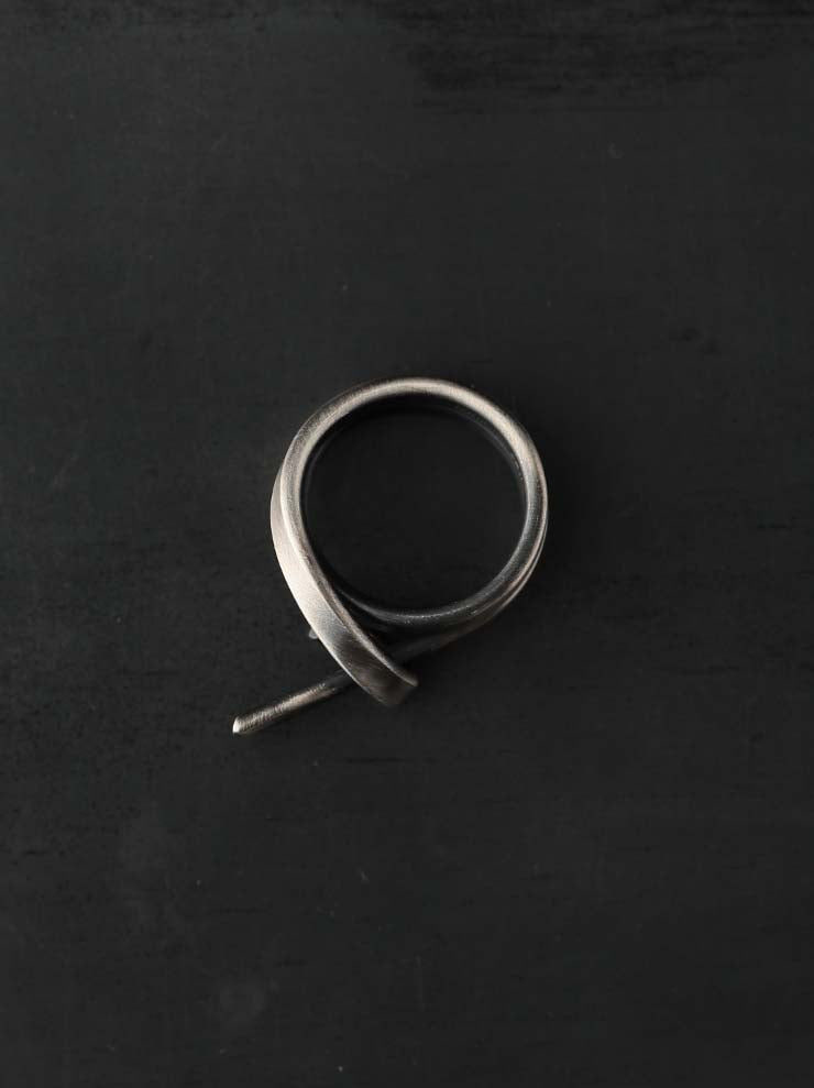 UMA WANG × DETAJ<br>HOLDER RING SILVER RING / MATTE SILVER