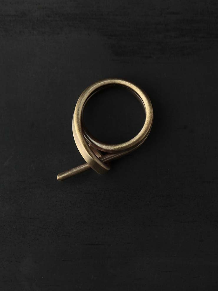 UMA WANG × DETAJ<br>HOLDER RING BRASS RING / MATTE GOLD