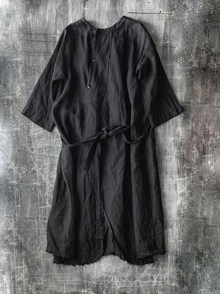 ATELIER SUPPAN<br>WOMENS LARGE HEMP DRESS / W26-35