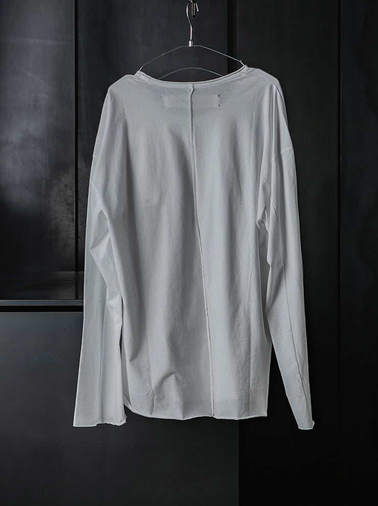 individual sentiments<br />UNISEX ルーズフィットロングスリーブ Tシャツ / OFF WHITE