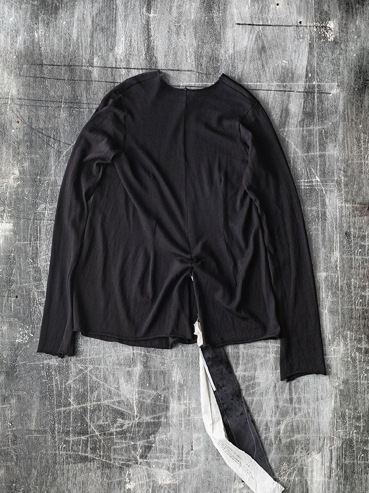 ATELIER SUPPAN<br>WOMENS WOOL LONG SLEEVE T-SHIRT / W26-57