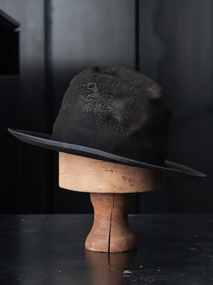 HORISAKI<br>ONE OF A KIND COLLECTION ビーバーファーフェルトハット OOAK24 NO.103 / BLACK