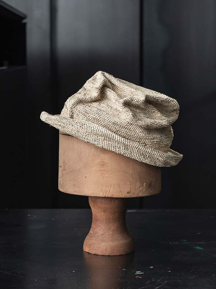 HORISAKI<br> ONE OF A KIND COLLECTION Tequilla Straw Hat SHPVPK005 / PV IRON