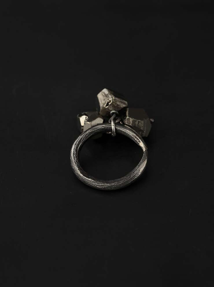 DETAJ<br> MINERAL SILVER RING