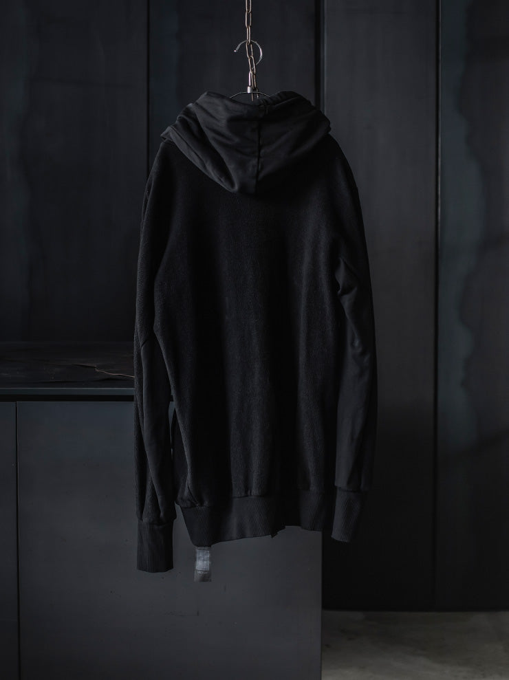 69 by ISAAC SELLAM<br>MENS ショートフードボンバージャケット / NOIR