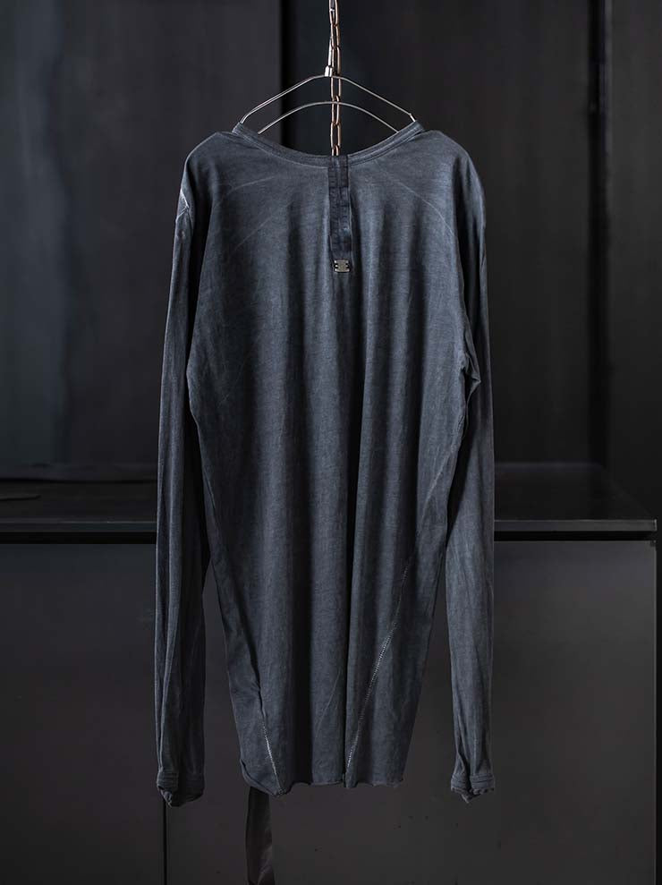 69 by ISAAC SELLAM<br>MENS セミラグランコットンロングスリーヴTシャツ / PETROLE