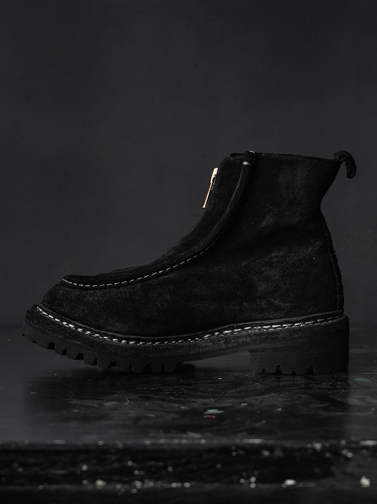 GUIDI<br>WOMENS フロントジップパラブーツ NTP05FZ BLKT / CALF REVERSE