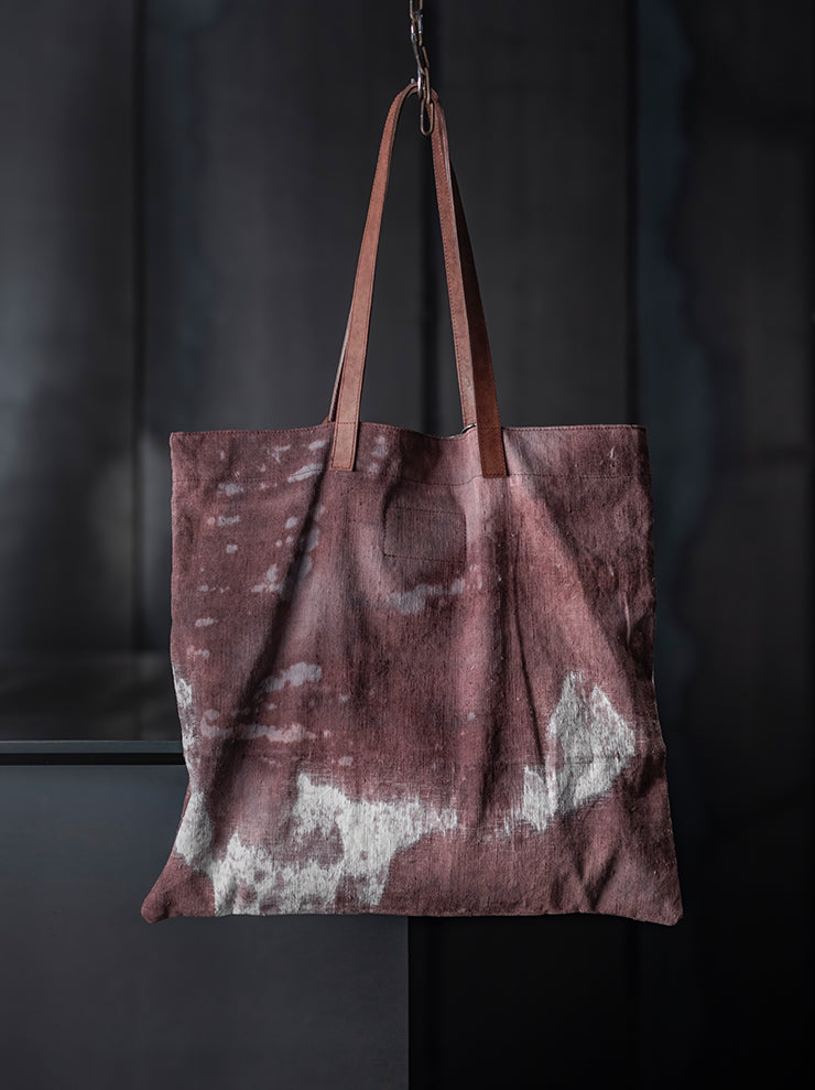 Tagliovivo<br> Hemp shopper bag H.D. HEMP + H.D. HORSE / BAUXITE