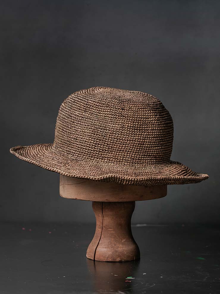 HORISAKI<br>TOQUILLA STRAW HAT SHSOFI - ss26 / BROWN