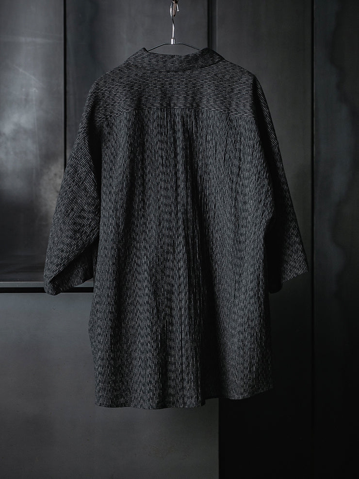 individual sentiments<br />UNISEX ボーリングシャツ / BLACK