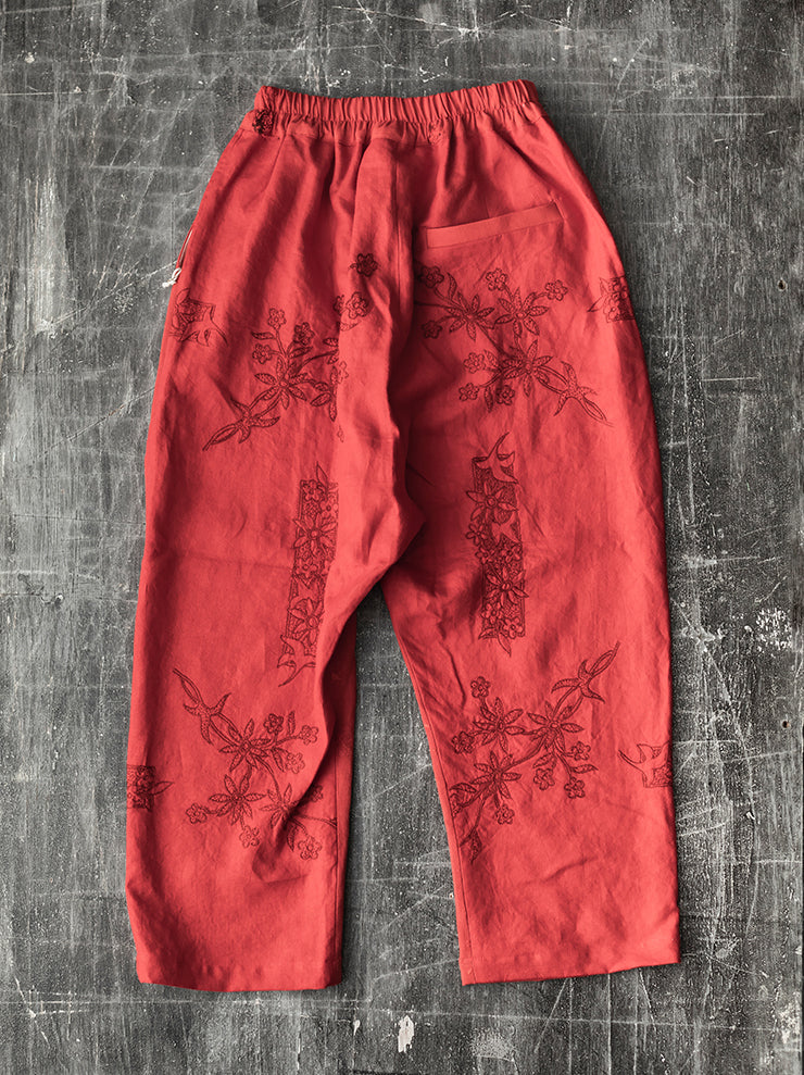 By Walid<br> WOMENS JUAN TROUSERS / CARMINE