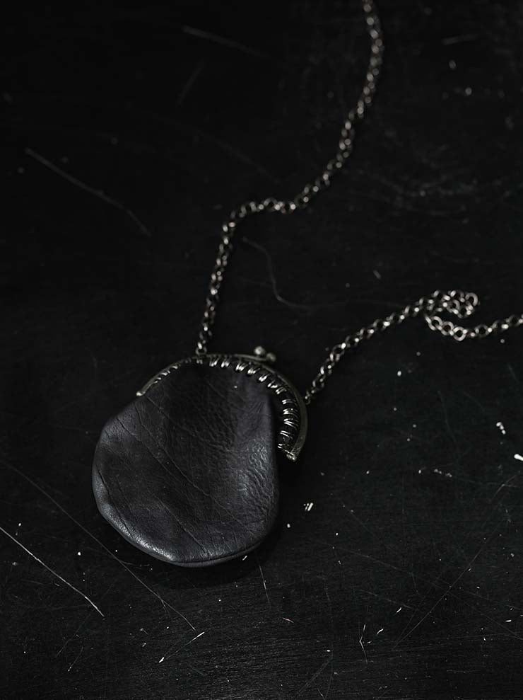 MDK – MIRANDA KALOUDIS <br>ART DECO PURSE SMALL LEATHER / BLACK - Exclusively made for 24TH OF AUGUST