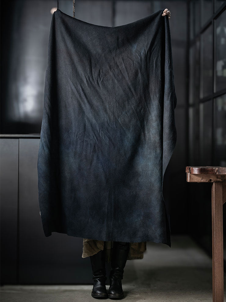 BIEK VERSTAPPEN<br>CASHMERE WOOL SCARF / D/BLUE