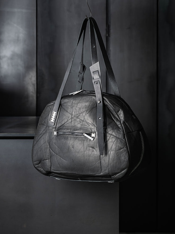 ISAAC SELLAM EXPERIENCE<br> Bonded Leather Bag / NOIR - 24th of August Exclusive
