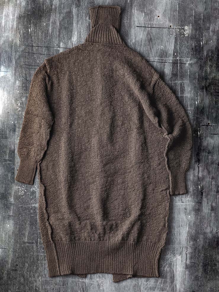 DANIEL ANDRESEN<br> Long button cardigan coat NORRIS / PRALINE