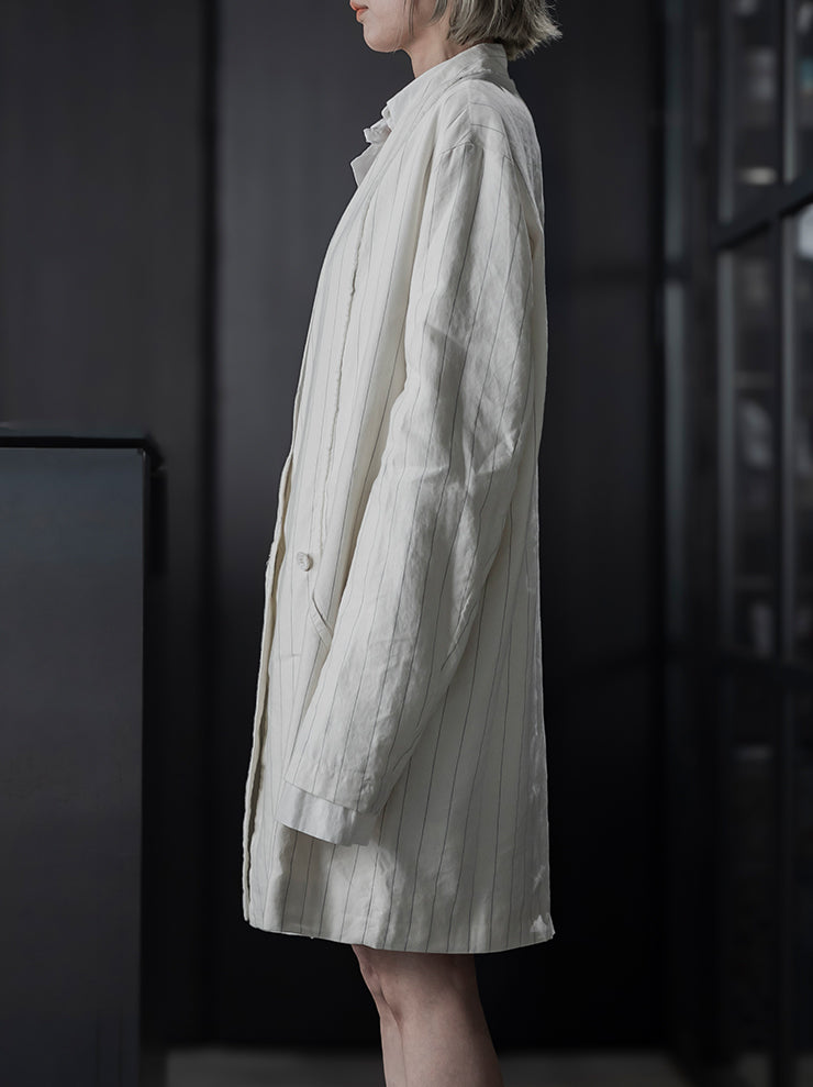 TOTUM<br>WOMENS ダブルレイヤーカフジャケット / WHITE