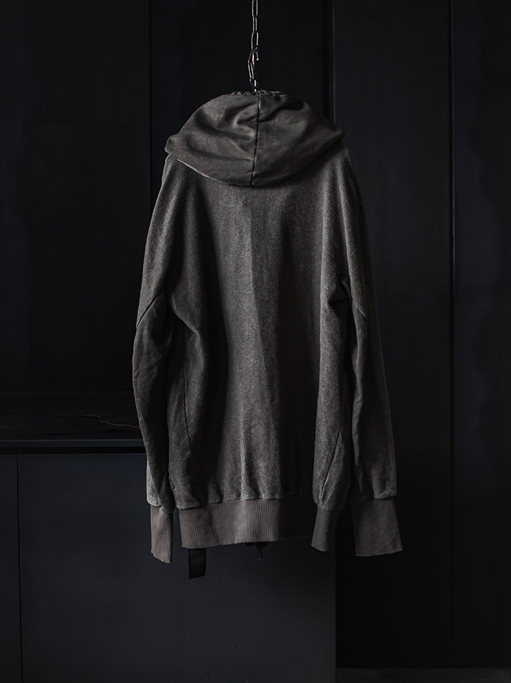 69 by ISAAC SELLAM<br>MENS ショートフードボンバージャケット / TAUPE