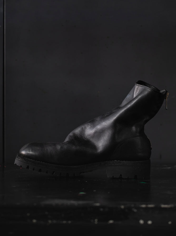 GUIDI<br>MENSバックジップブーツ 796V BLKT / HORSE