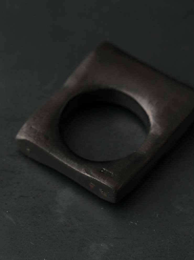 UMA WANG × DETAJ<br> WOOD RING / VINTAGE BLACK