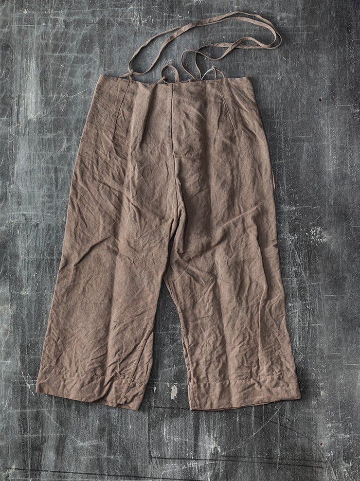 ATELIER SUPPAN<br> WOMENS LINEN HEMP ROUND HOOK TROUSER