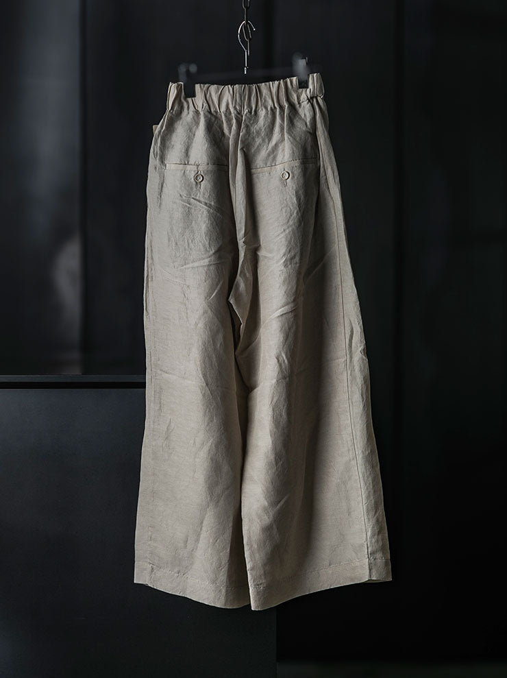 UMA WANG<br>WOMENS POETIC PANTS / OFF WHITE