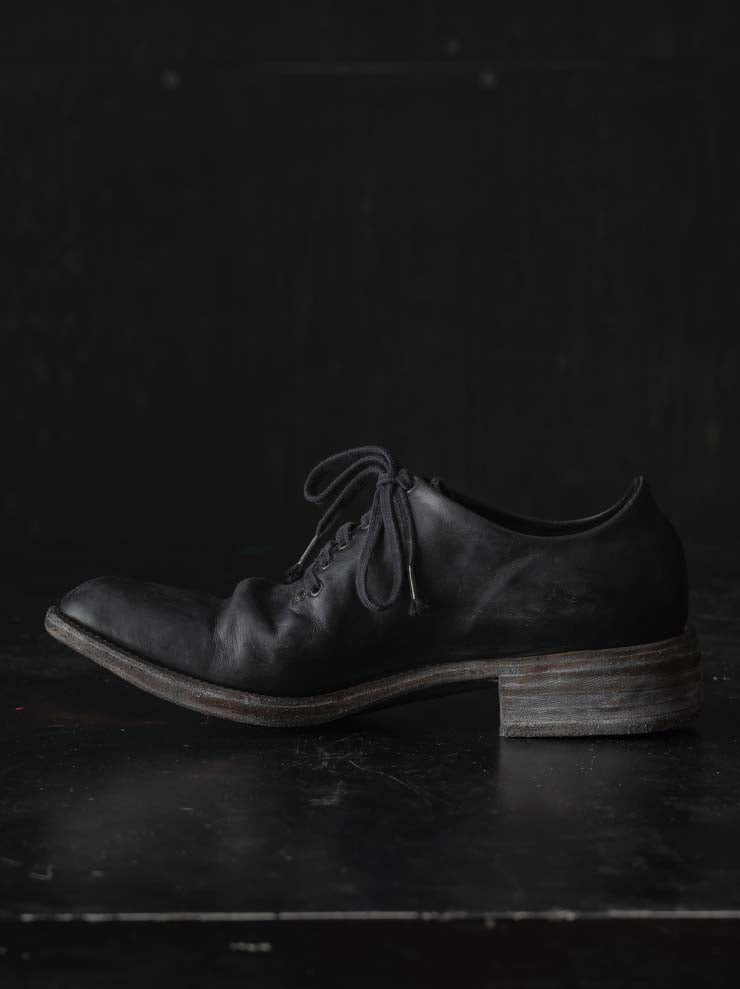 EMATYTE<br> MENS Horse Leather Culatta Skin Side Lace-up Shoes / DARK GRAY