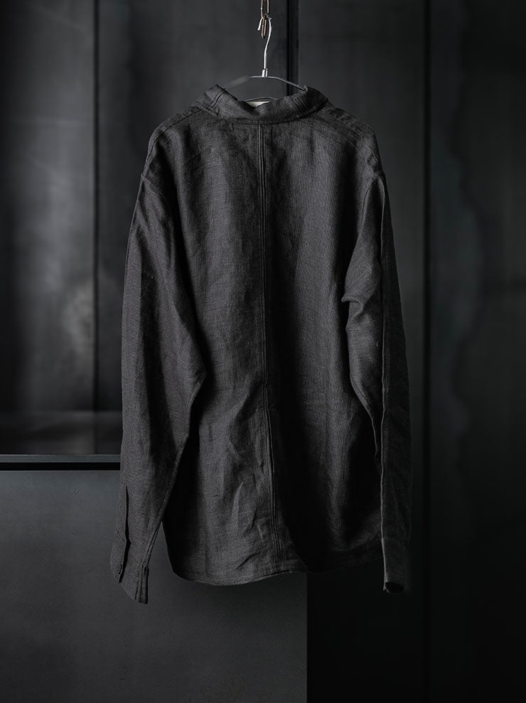 toward(s)<br>WELT SHIRT IN LINEN / Brown & Black