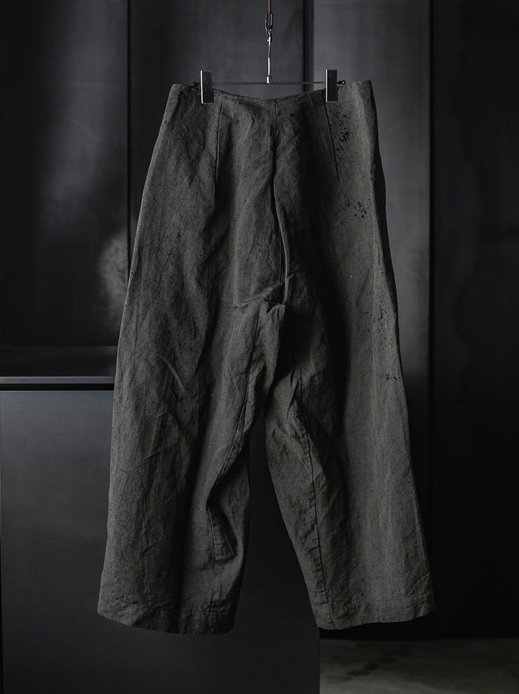 ATELIER SUPPAN<br>UNISEX large round hook Bluegreen TROUSERS / E26-09