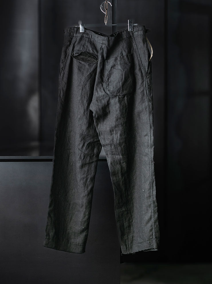 MONAD<br>Barker Pant / Handdyed Black