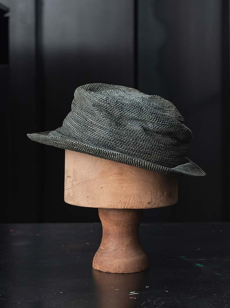 HORISAKI<br> ONE OF A KIND COLLECTION Tequilla Straw Hat OOAK24 NO.226 / DUSK