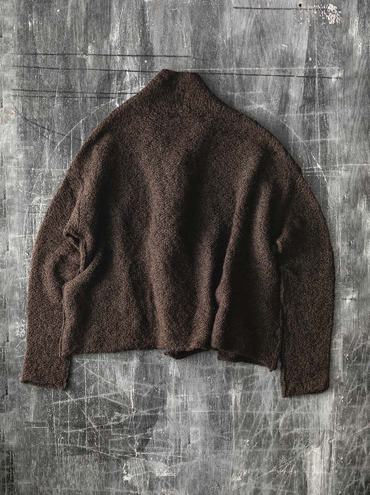 DANIEL ANDRESEN<br> Loose fit cardigan / Brown