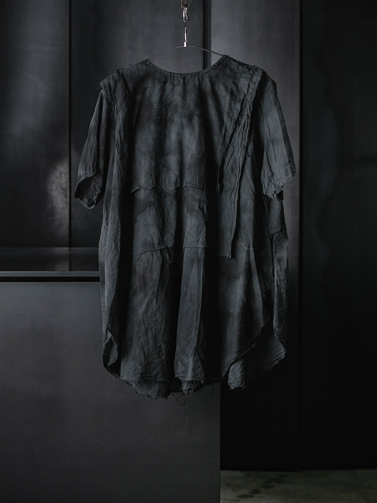 ATELIER SUPPAN<br>WOMENS Torn SHIRT short sleeve / E26-55