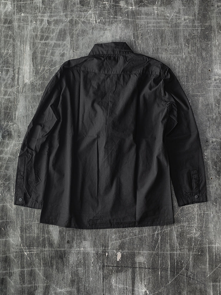 ATELIER SUPPAN<br />MENS コットンブラックシャツ