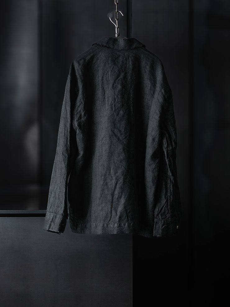 MONAD<br>Bray Shirt / Handdyed Grey