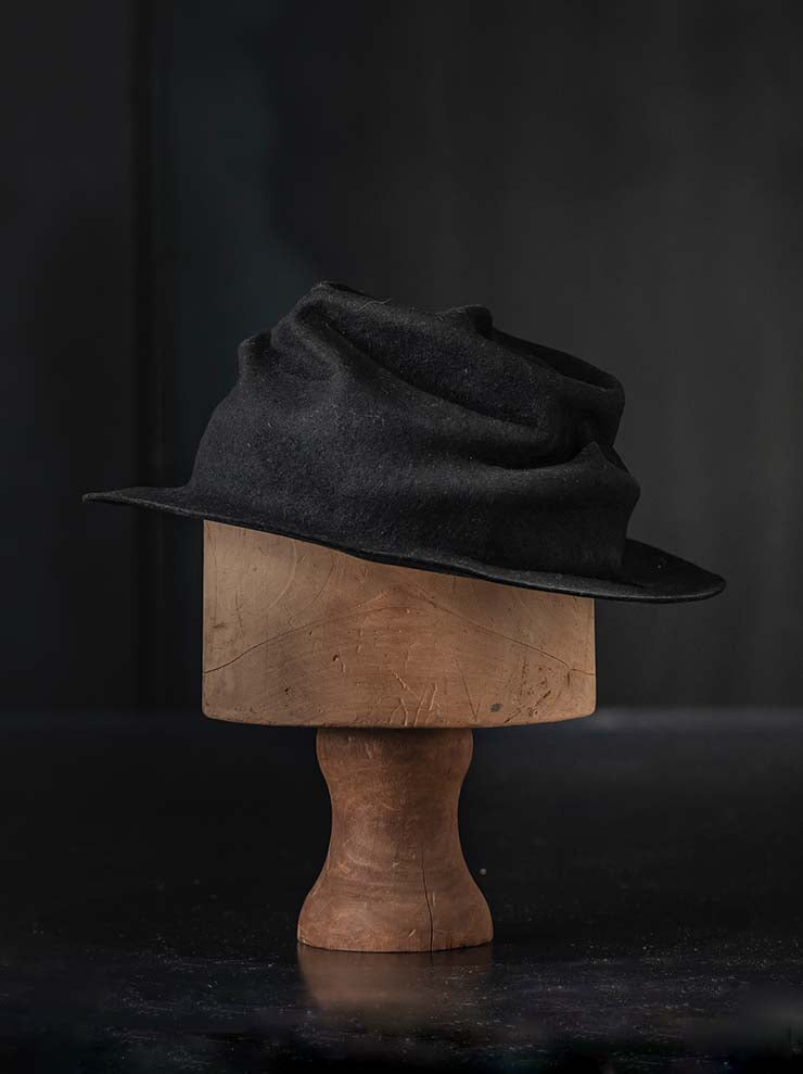 HORISAKI<br> Rabbit fur felt hat RHLBE005 / BLACK EB