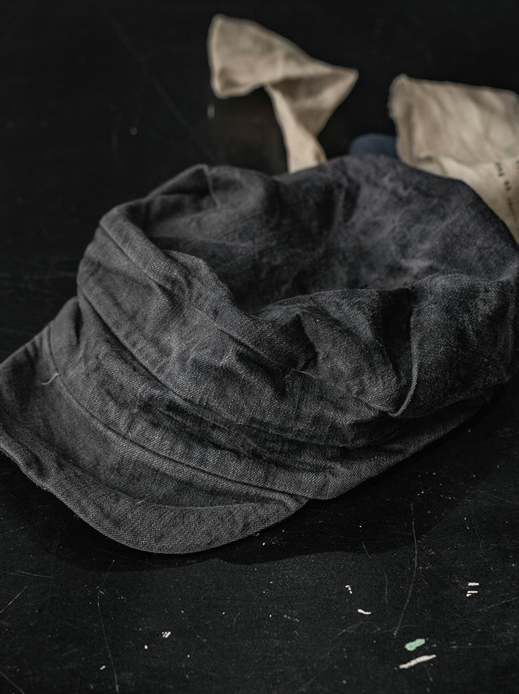 ATELIER SUPPAN<br>Overdyed small brown CAP / E26-25
