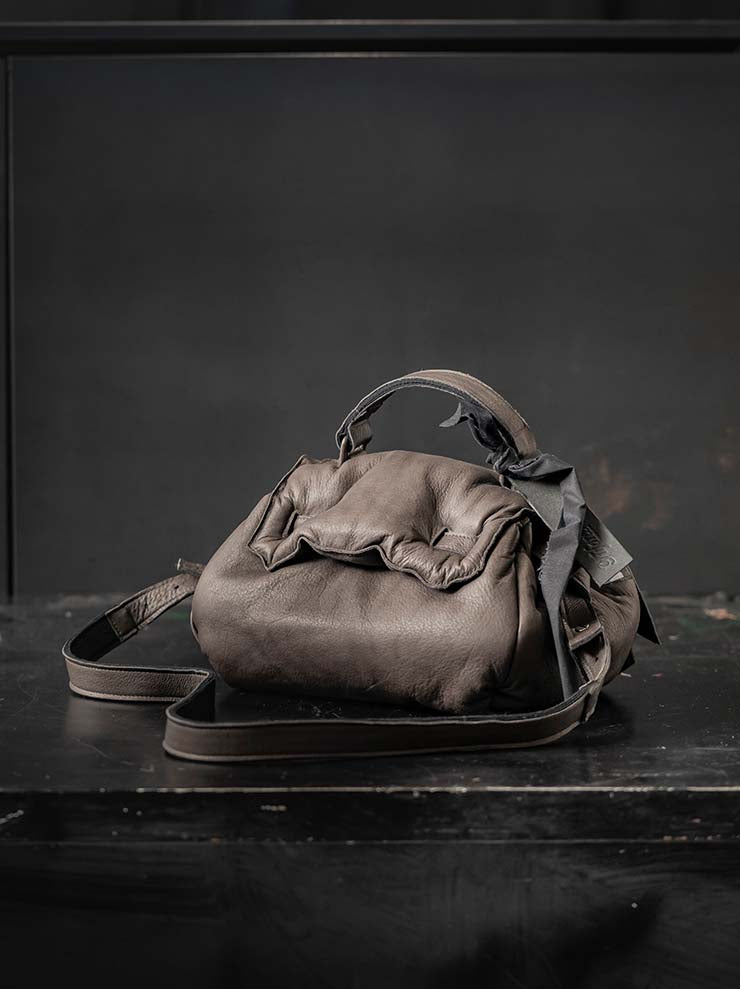 TUFORÉE<br> Leather bag / REAR SMALL / DARK BROWN