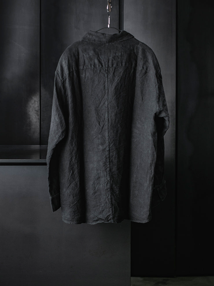 ATELIER SUPPAN<br>WOMENS Hemp Shirt Jacket / E26-41