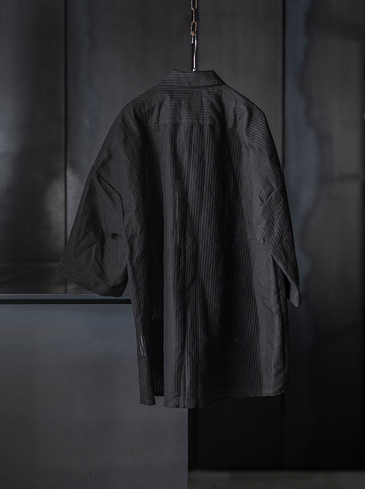 individual sentiments<br />UNISEX ボーリングシャツ / BLACK