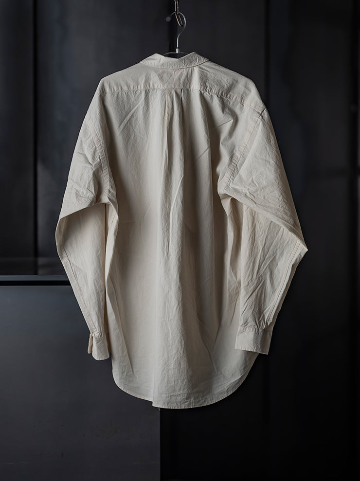KINYAN LAM<br> UNISEX HAND EMBROIDERED LONG SLEEVE SHIRT / WHITE AND RED