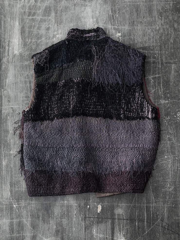 By Walid<br> MENS GILET / AUBERGINE