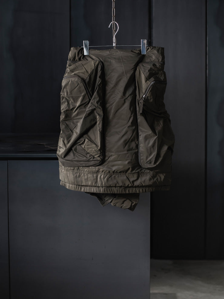 RUNDHOLZ DIP<br> WOMENS down skirt / KHAKI