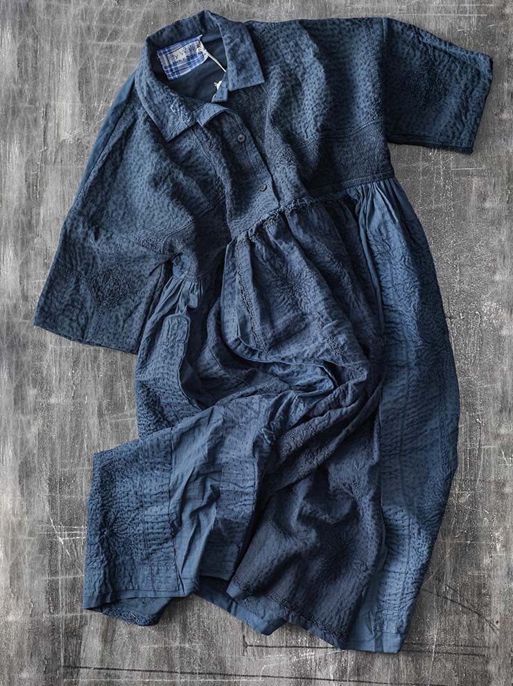 By Walid<br> WOMENS WEDNESDAY DRESS / INDIGO / SIZE S