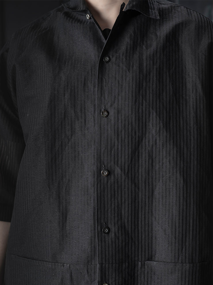 individual sentiments<br />UNISEX ボーリングシャツ / BLACK