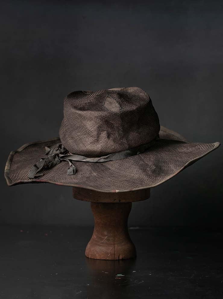 HORISAKI<br> ONE OF A KIND COLLECTION Sisal Straw Hat / VARIOUS