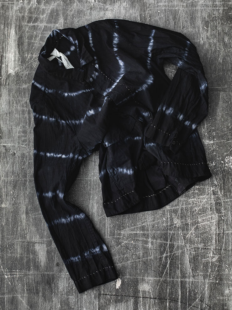 ATELIER SUPPAN<br> MENS Blue Striped Jacket